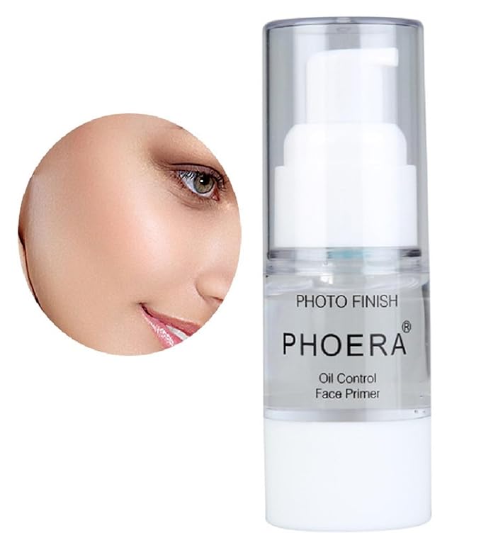 PHOERA Primer,Pro Makeup Primer,Long Lasting Hydrating Smoothing Isolated Moisturizing Oil Free Effect Make Up Base Matte Face Foundation Primer(18ML)