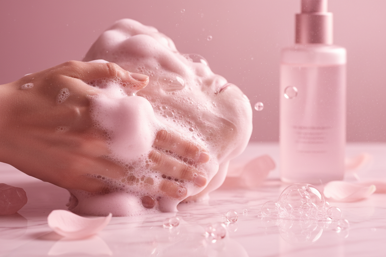 Crystal Glass Facial Cleansing