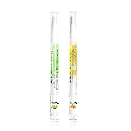 2pcs Cuticle Oil Pen Nourishing for Nails Hydrating Nail Cuticle Oil Pen and Cuticles Moisturizing Nail Care Products (Honey and Olive)
