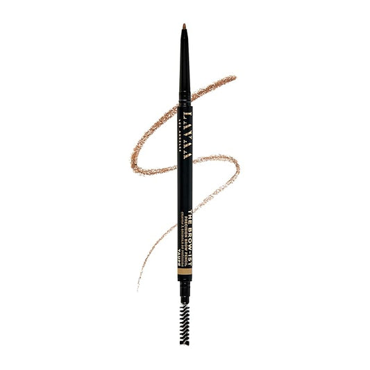 The BROW-IST Retractable Brow Pencil by Lavaa Beauty | Ultra-Fine Tip for Hair Strokes | Waterproof Eyebrow Pencil (Taupe)