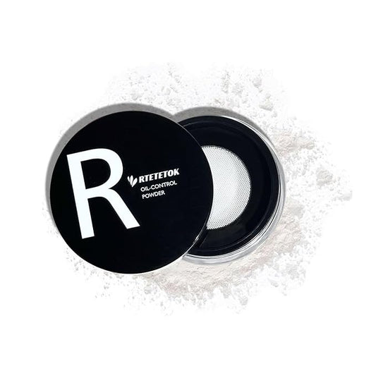 Oil Control Loose Powder, Long Lasting Waterproof Setting Powder with Natural Ingredients, Skin Smoothing, for All Skin Types