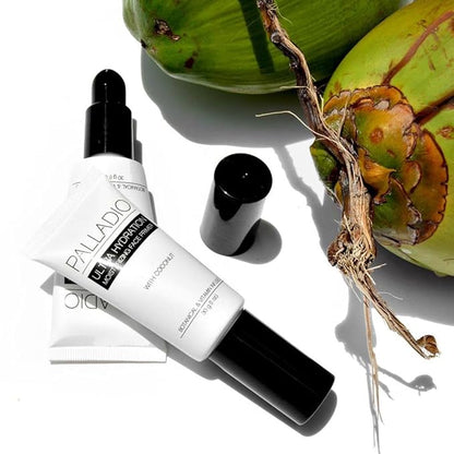 Palladio Ultra Hydration Primer, Fills in Fine Lines and Pores, Formulated with Coconut Oil, Non Greasy Finish, Fast Absorbing