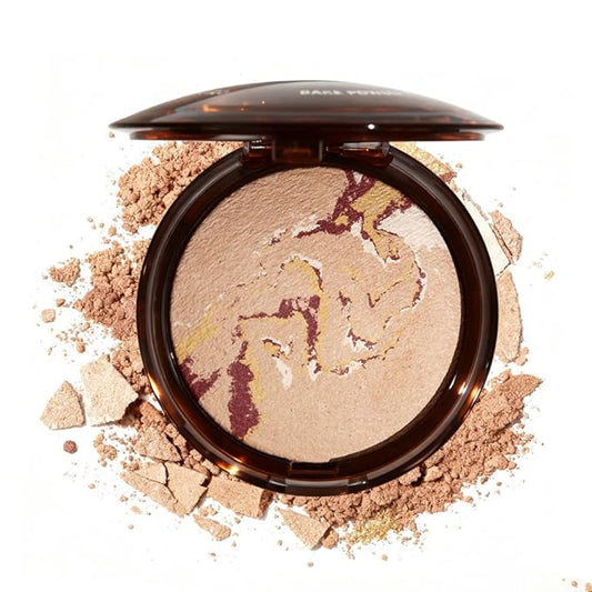 Oil Control Matte Perfection Face Powder Compact For Women, Matte Smooth Flawless Setting Powder Makeup, Polvo Compacto De Maquillaje, Waterproof Long Lasting, (Light)