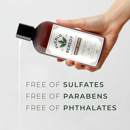 Pueblo Remedy Body Lotion, Cucumber & Eucalyptus – Hydrating & Softening Moisturizer with Shea & Cocoa Butter, Vegan & Cruelty-Free, 16.9 Oz