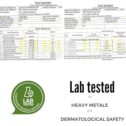 TATSAT - WELLNESS THROUGH AYURVEDA Kajal With Pure Herbs, Medicated Soot And Desi Cow Ghee|Safe For Babies|Lab Tested|No Preservatives, Black, Matte Finish (1 Count (Pack of 1))