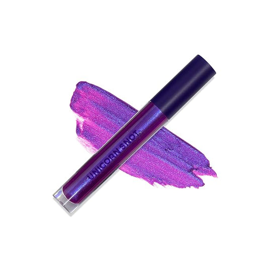 UNICORN SNOT Liquid Metal Lip Paint | Intense Pigment, Non-drying, Metallic Lip Color Makeup for Holiday, Stocking Stuffers, Christmas Gift | Vegan & Cruelty-free Lip Makeup - BOOM (Atomic Purple)