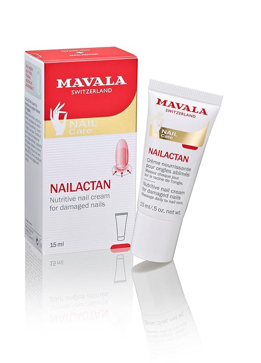 Mavala Nutritive Nail Cream Nailactan for Damaged Nails | Nail Care with Restorative Ingredients for Longer, Healthier Nails | Nail Strengthener + Hardener | 0.5 oz