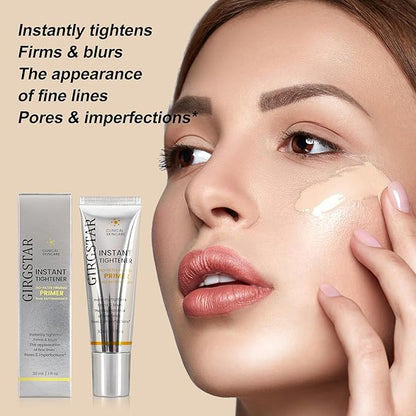 Instant Face Blurring & Firming Primer for Face Before Makeup - Perfection Tightener Visibly Smooths the Look of Fine Lines, Wrinkles & Pores - Grips Makeup for Long Wear & Shine Control