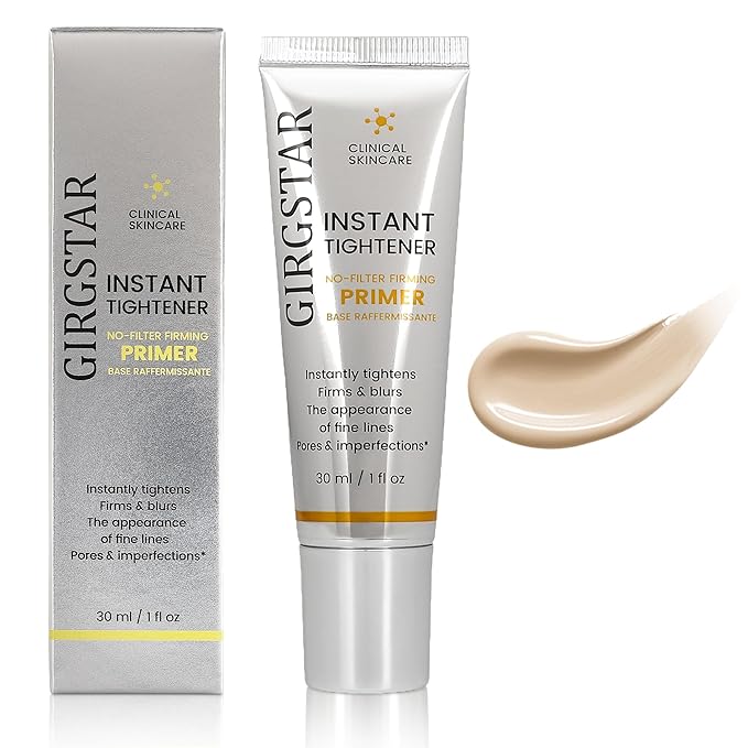 Instant Face Blurring & Firming Primer for Face Before Makeup - Perfection Tightener Visibly Smooths the Look of Fine Lines, Wrinkles & Pores - Grips Makeup for Long Wear & Shine Control