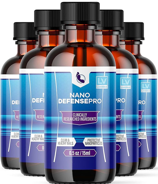 (5 Pack) Nano Defense Pro - Official Nano Defense Pro Premium Toenail Treatment Drops, NanoDefense Pro Liquid Solution All Natural Support Healthy Skin & Nails Advanced Formula, 5 Bottles for 150 Days