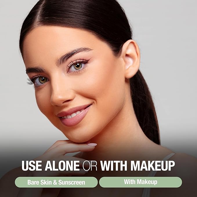 TOUCH IN SOL Redness Correcting Base Primer 1.01 fl.oz. - Pore Minimizing Green Toned Makeup Base - Tone Neutralizing before Foundation - Minimize Rosacea, Redness - No Pore Blem Primer Base